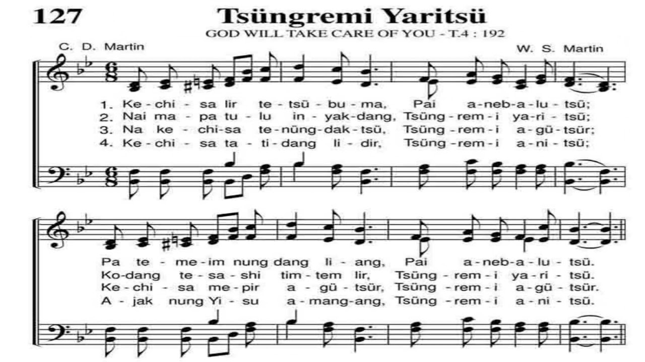 Tsungremi Yaritsu/God Will Take Care Of you/Ao Hymnal No. 127
