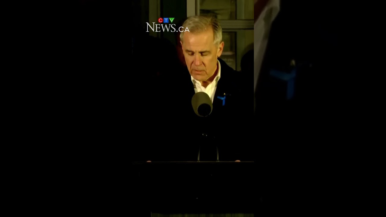 Mark Carney speaks at Tumbler Ridge vigil