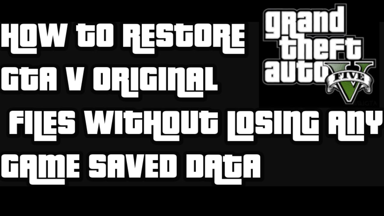 How To Restore GTA V Original Files | Download GTA V Backup Files | How To Recover GTA V || ADEEL