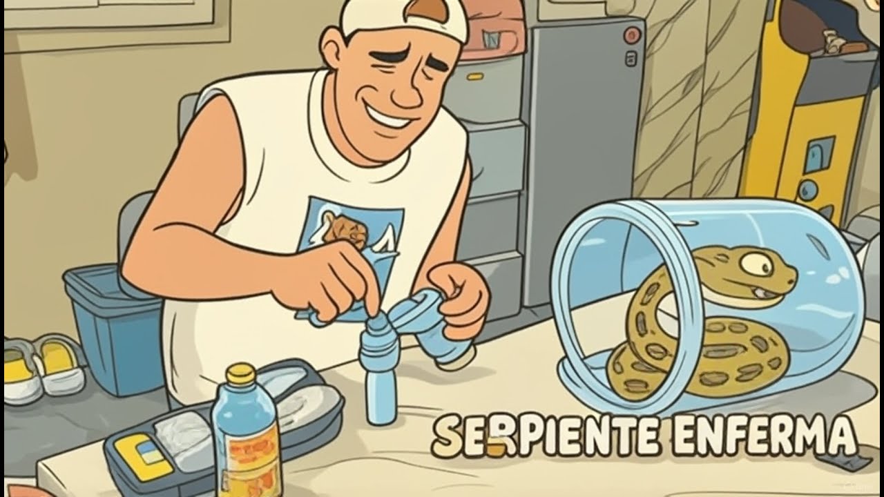 Serpiente enferma