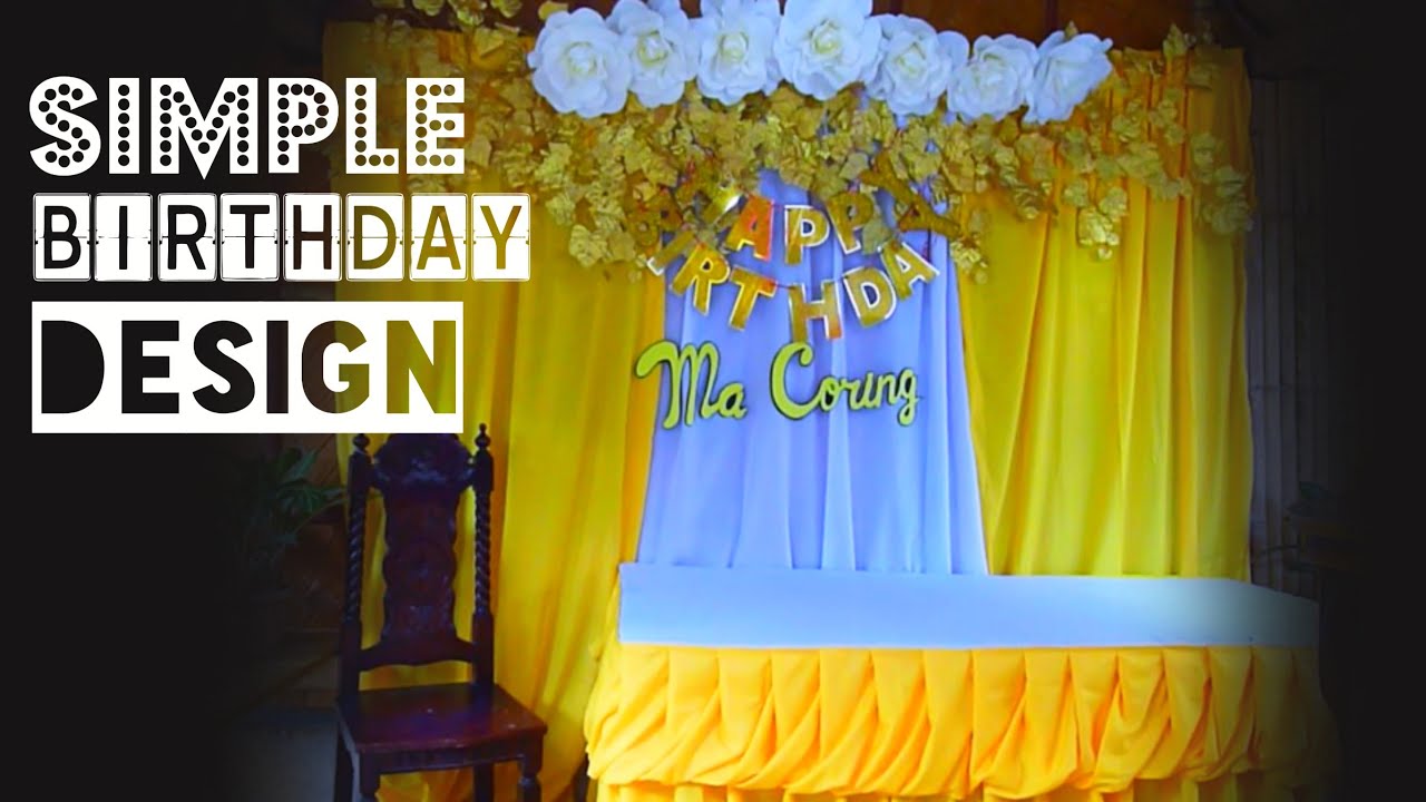 Simple Birthday Design | DIY Simple Birthday Backdrop!