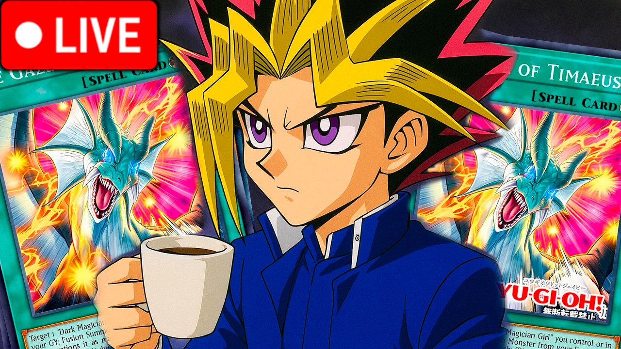 YU-GI-OH no CAFÉ DA MANHA com MAGO NEGRO de DECK NOVO