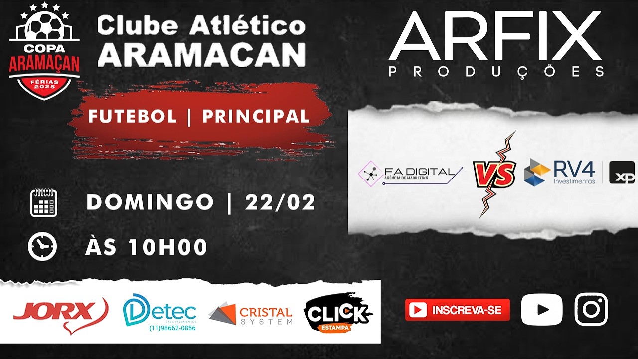 FA DIGITAL x RV4 INVESTIMENTOS - FUTEBOL | PRINCIPAL