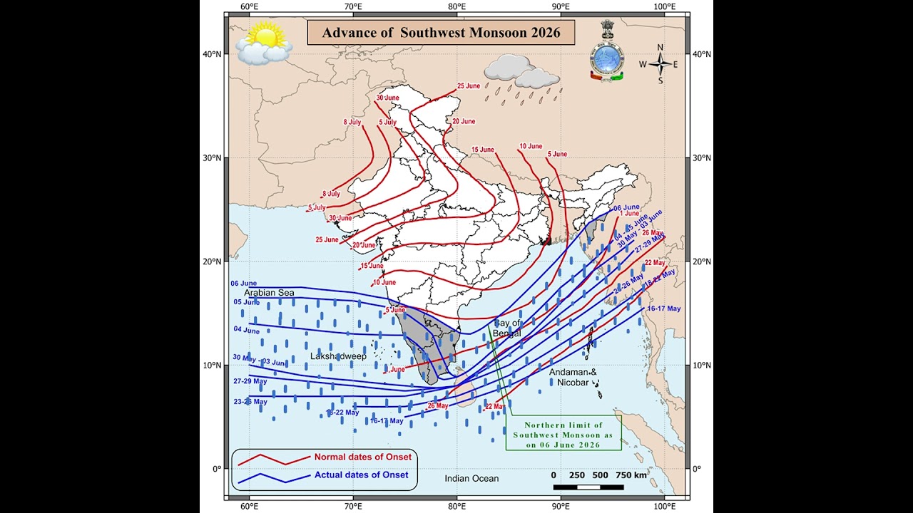 Advance of Southwest Monsoon 2026 #southwestmonsoon #rainfall