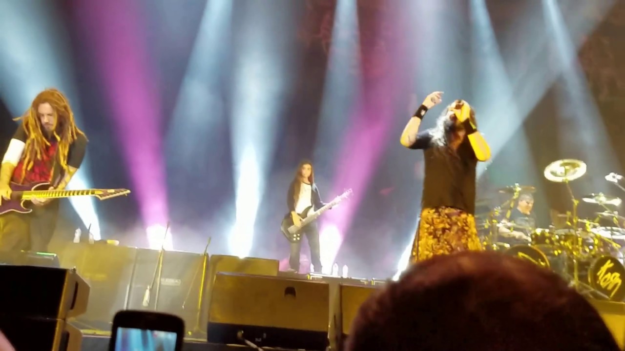 Korn - Drums & Bass solo Word up ft Tye Trujillo Live Bogota 2017 04 17