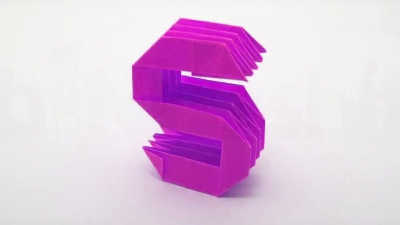 How to make an origami letter 'S'