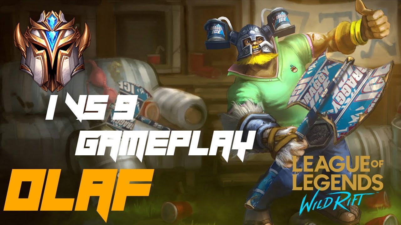 INSANE 1V9 OLAF GAMEPLAY IN HIGH ELO | WILD RIFT HIGH ELO GAMEPLAY