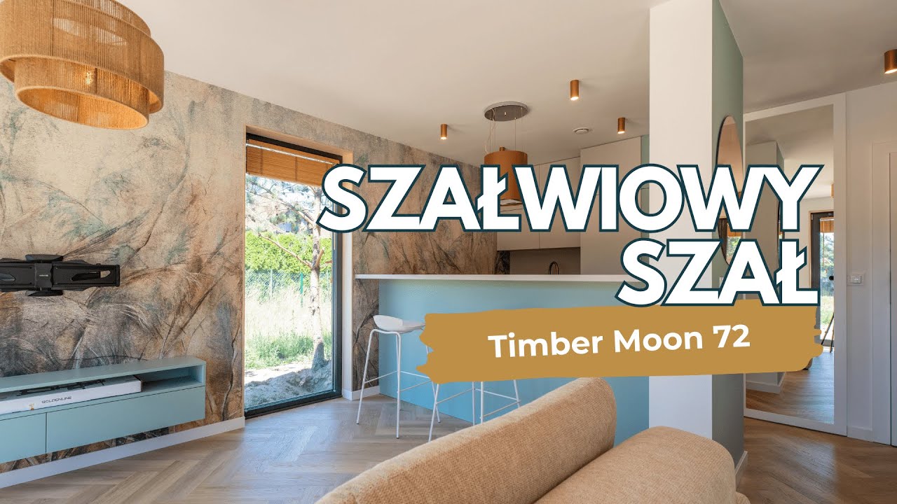 PRZEPIĘKNIE WYKOŃCZONE WNĘTRZE DOMU RODZINNEGO TIMBER MOON 72 - DOM SZKIELETOWY
