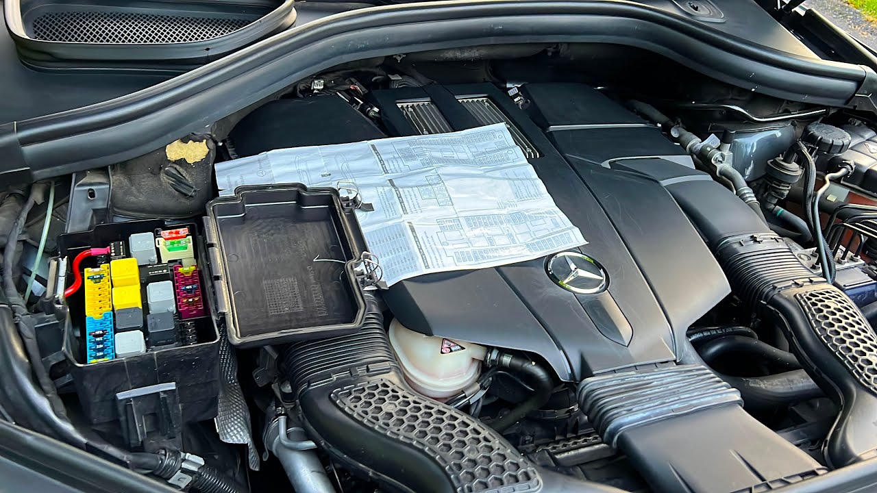 Mercedes GL350, GL450 Fuse Box Location and Diagram Tutorial