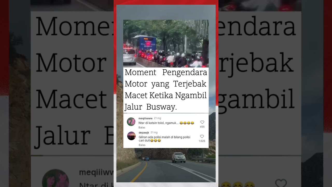 Duh kasian Bus nya jadi ikut macet #foryou #trendingshorts #fyp