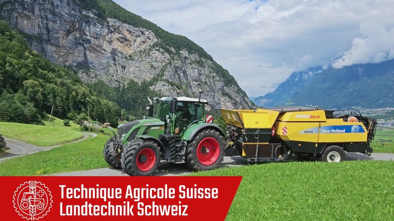 Ballenpresse mit Lenkachse und EBS
