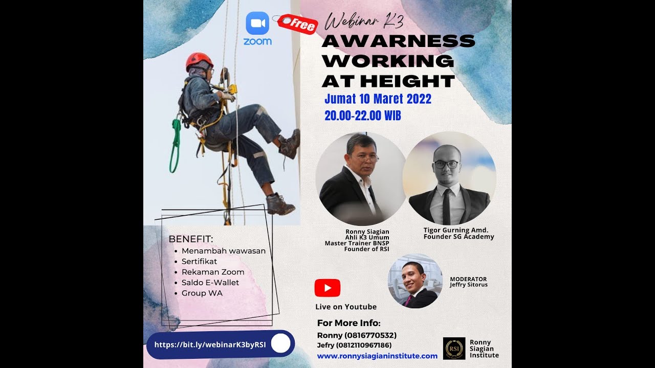 AWARNESS WORKING AT HEIGHT - BASIC WORKING AT HEIGHT (WAH) K3 BEKERJA DI KETINGGIAN