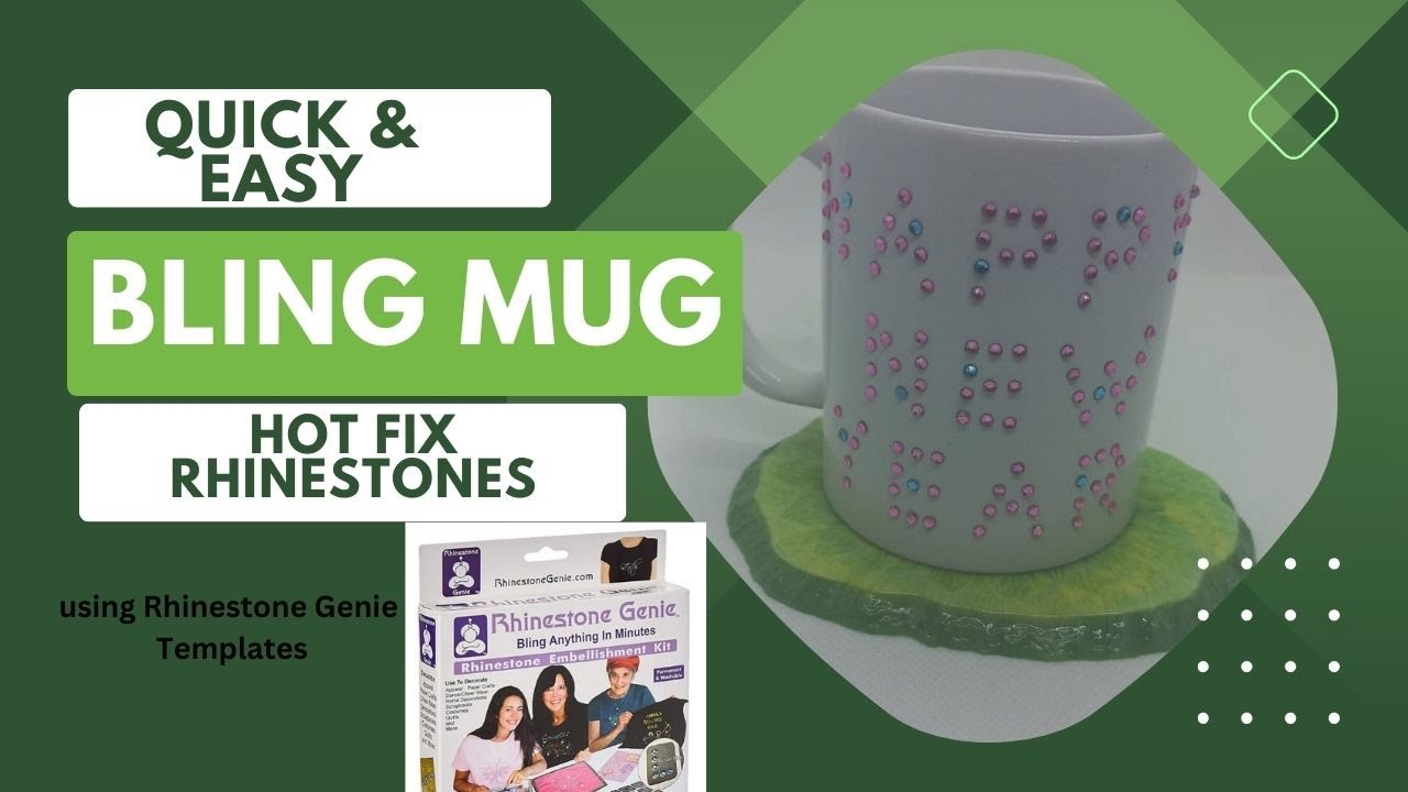 Bling mug | Hotfix Rhinestones | Rhinestone Genie