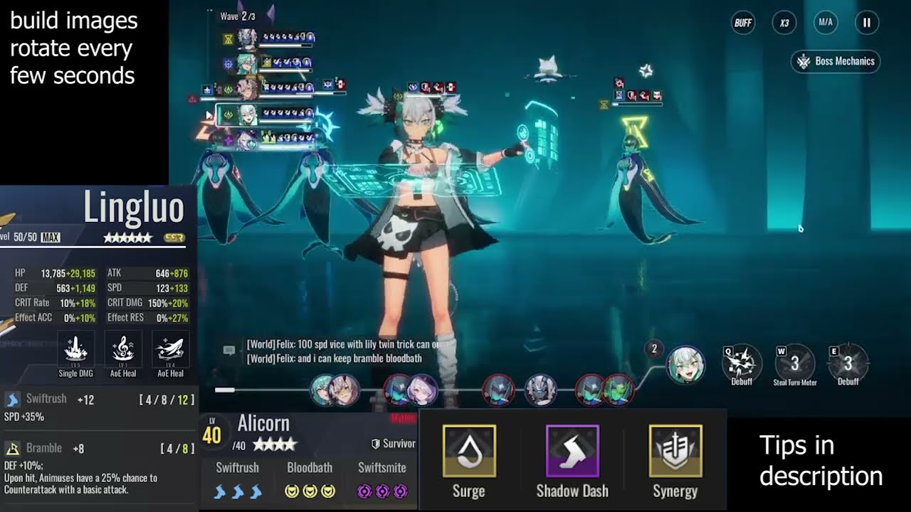 Beating Ember Trek 42 (hard / Astarte) with Rahu - Etheria: Restart