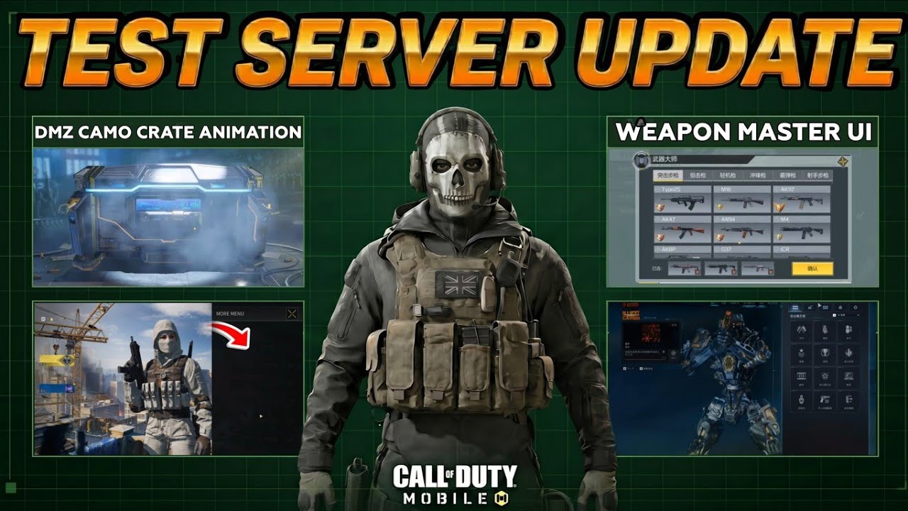 CODM Test Server: Lobby UI Redesigned, Weapon Master & DMZ Updated