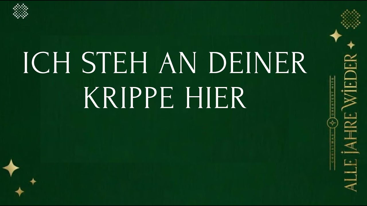 Ich steh an deiner Krippe hier - Pastor Rouven Hönes