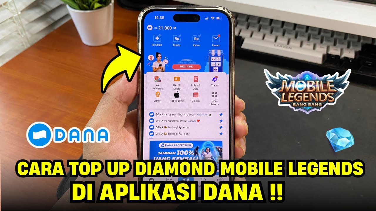 Cara Top Up Diamond Mobile Legends Lewat Aplikasi DANA