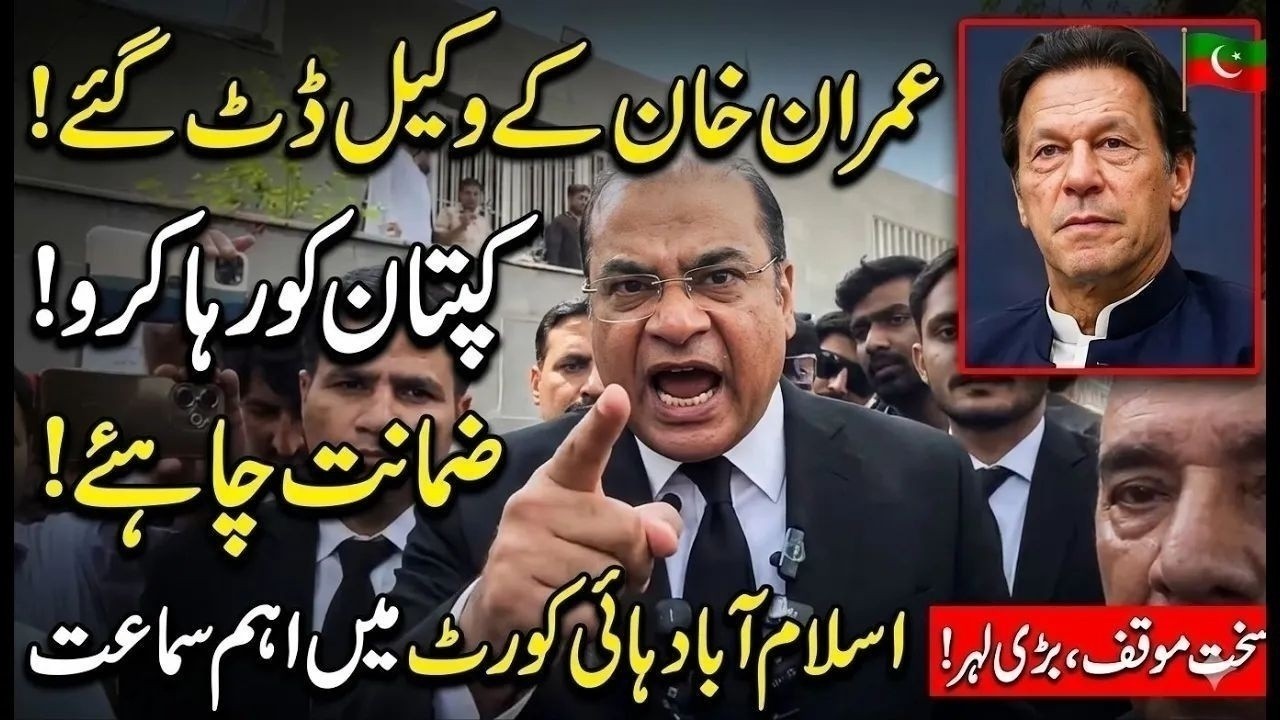 عدالت میں عمران خان کے وکیل کا شدید رد عمل!