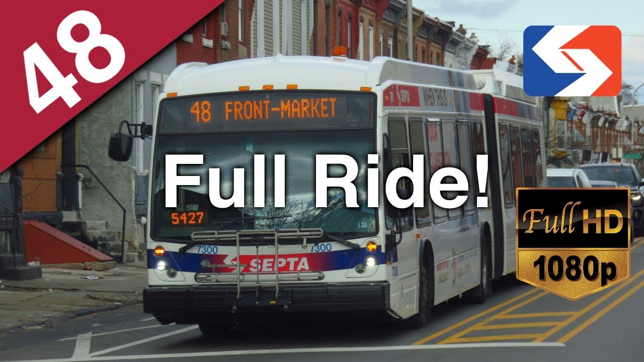 SEPTA Route 48 FULL Ride - 2016 NovaBus LFS Artic