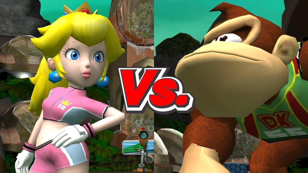 Super Mario Strikers - Peach/Hammer Bros Vs. Donkey Kong/Koopa Troopa