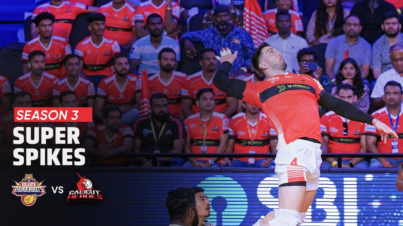 Super Spikes | Match 15 | Kolkata Thunderbolts vs Calicut Heroes | PVL Season 3