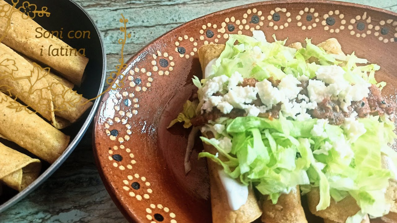 TACOS DORADOS DE SARDINA LOS MEJORES | Soni con i latina