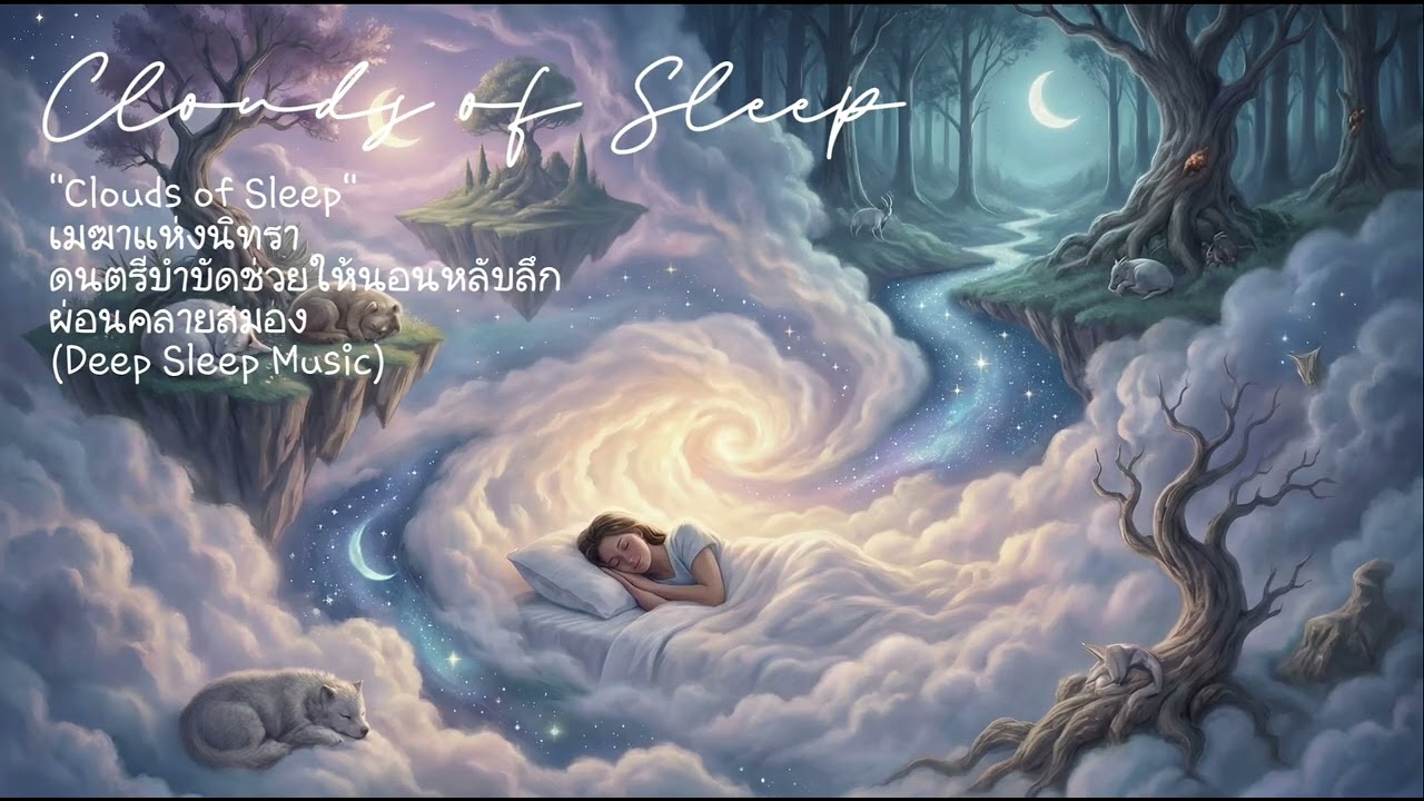 เมฆาแห่งนิทรา | ดนตรีบำบัดช่วยให้นอนหลับลึก ผ่อนคลายสมอง (Deep Sleep Music)