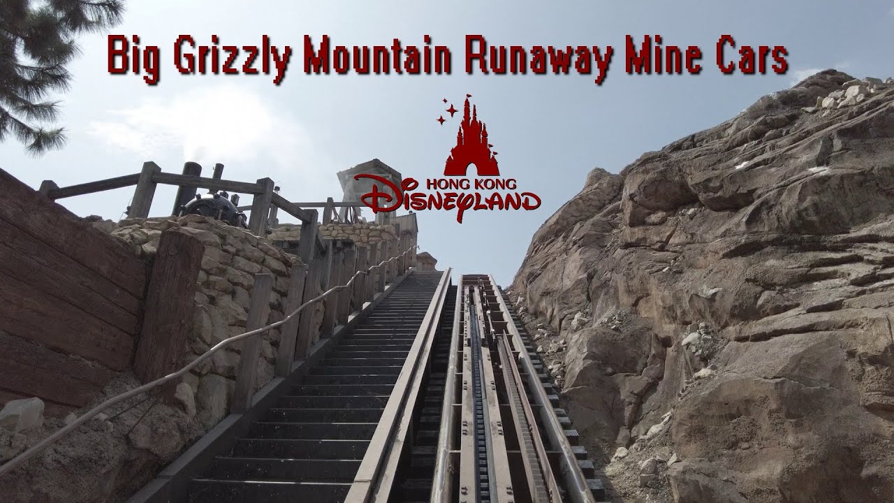 Big Grizzly Mountain Runaway Mine Cars 灰熊山極速礦車 Full Experience 2024 4K Hong Kong Disneyland 香港迪士尼樂園