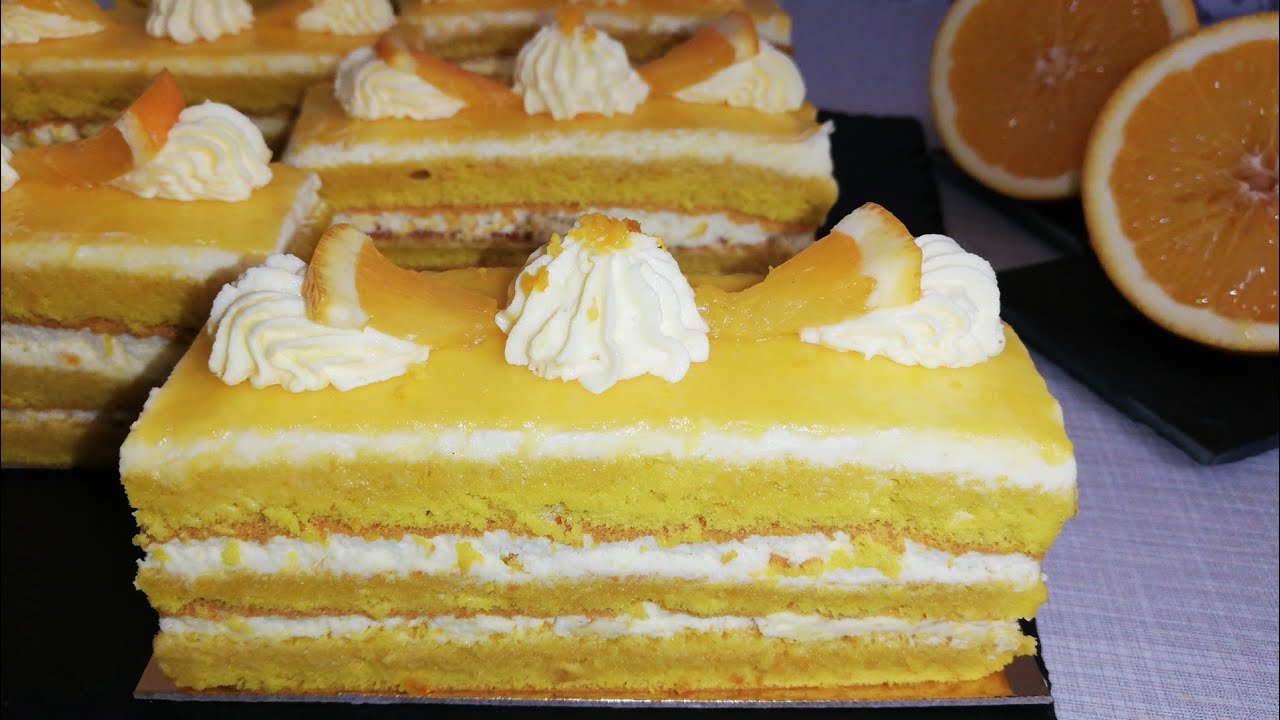 طرونش باتيسري بذوق البرتقال🍊 و جميع أسرار نجاح الباتيسري للمبتدآت les tranches pâtisseries