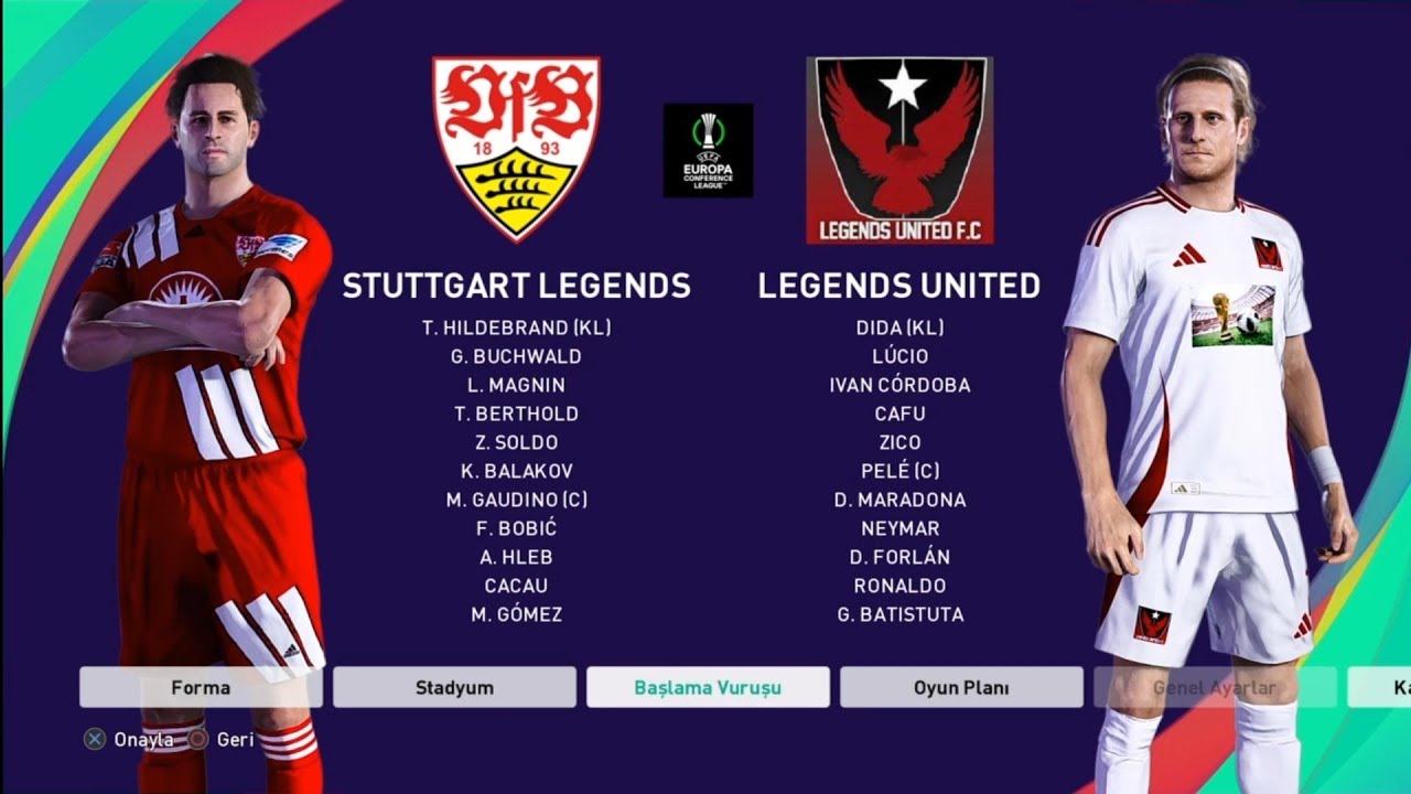 2025-26 UEFA CONFERANCE LEAGUE Çeyrek final 2.maçlar Stuttgart Legends United 