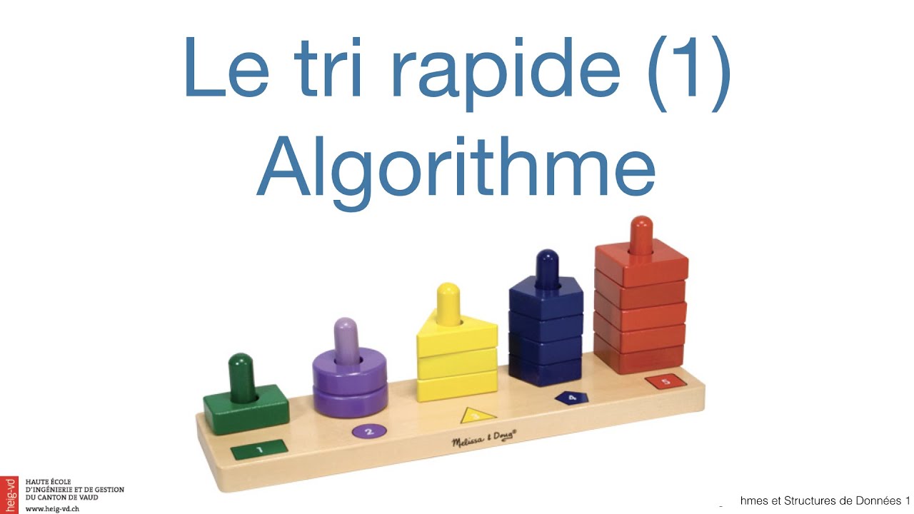 3.4 - Tri Rapide (1) - Algorithme