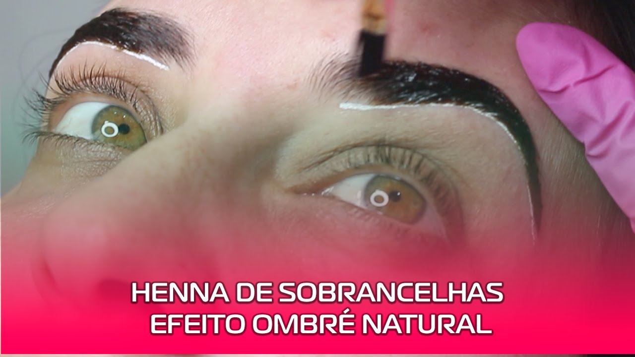 HENNA DE SOBRANCELHAS EFEITO OMBRÉ| natural! ❤️