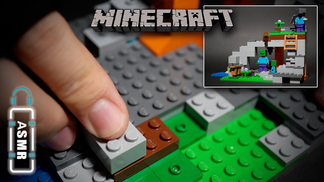【ASMR】MINECRAFTのレゴを一から組み立て カチカチ音がたまらない ストップモーションもあり