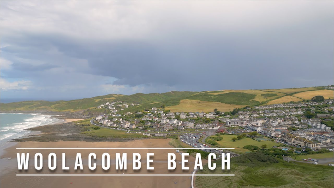Woolacombe Beach, UK,  DJI mini3pro , 4k
