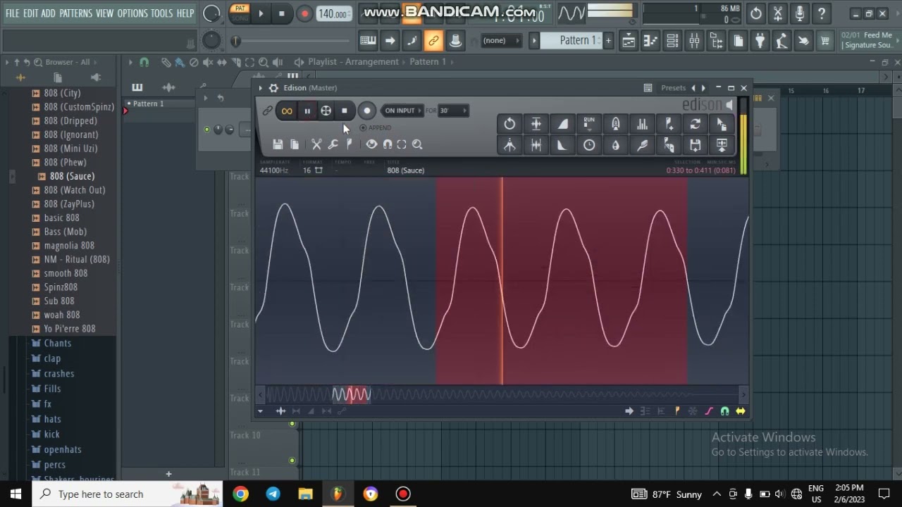 How to make infinite 808 on FL Studio
