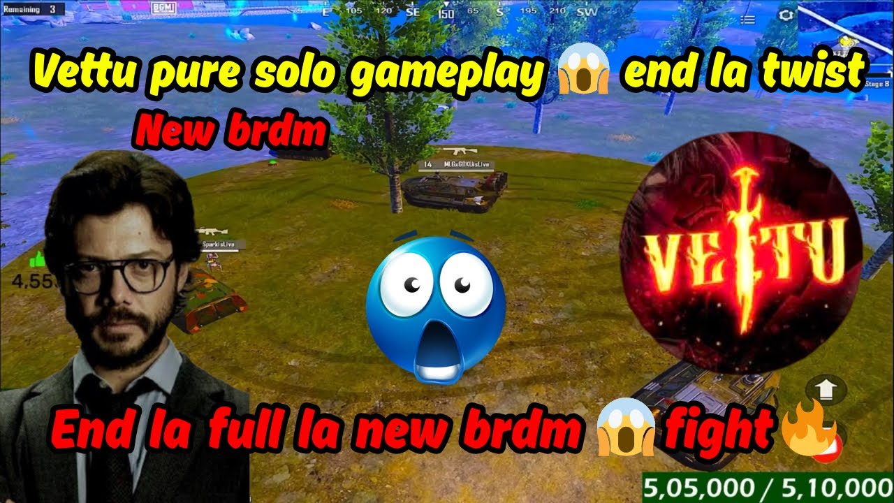 Vettu pure solo gameplay end la twist 😳 new brdm #madanop #botsquad #botsquadwar #btswar #bts 