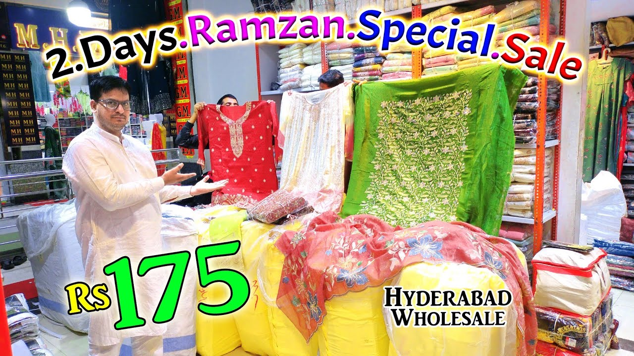 Ramzan Special Sale 2026 Offer 2.Days Only Hyderabad Wholesale 175 Rs || G M Suits ||