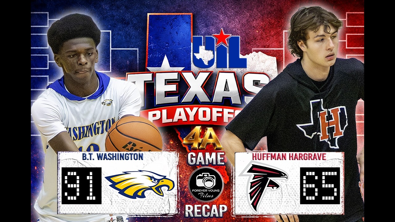 UIL 4A State Playoffs | GAME RECAP | BT Washington HS vs Huffman Hargrave HS