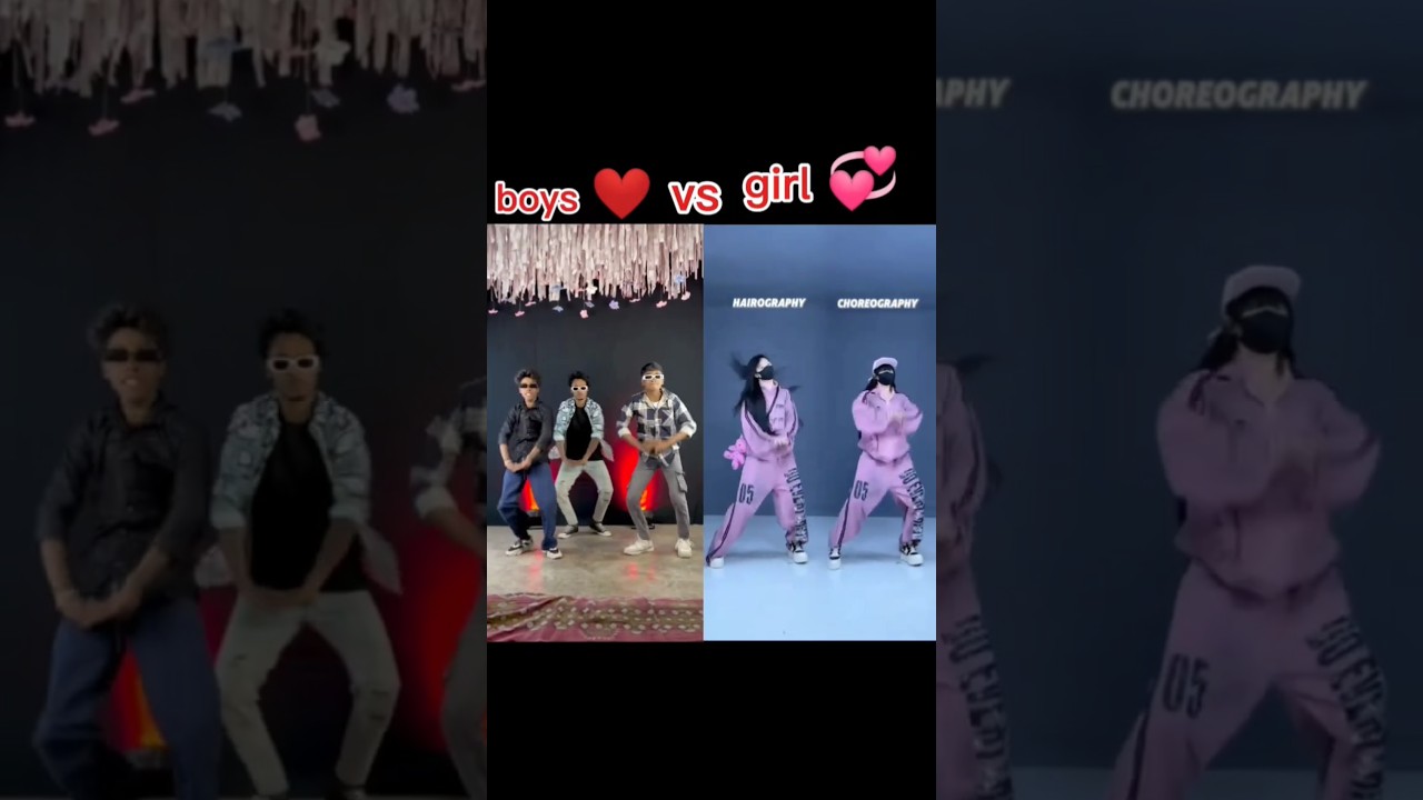 Girl vs boy trending dance 