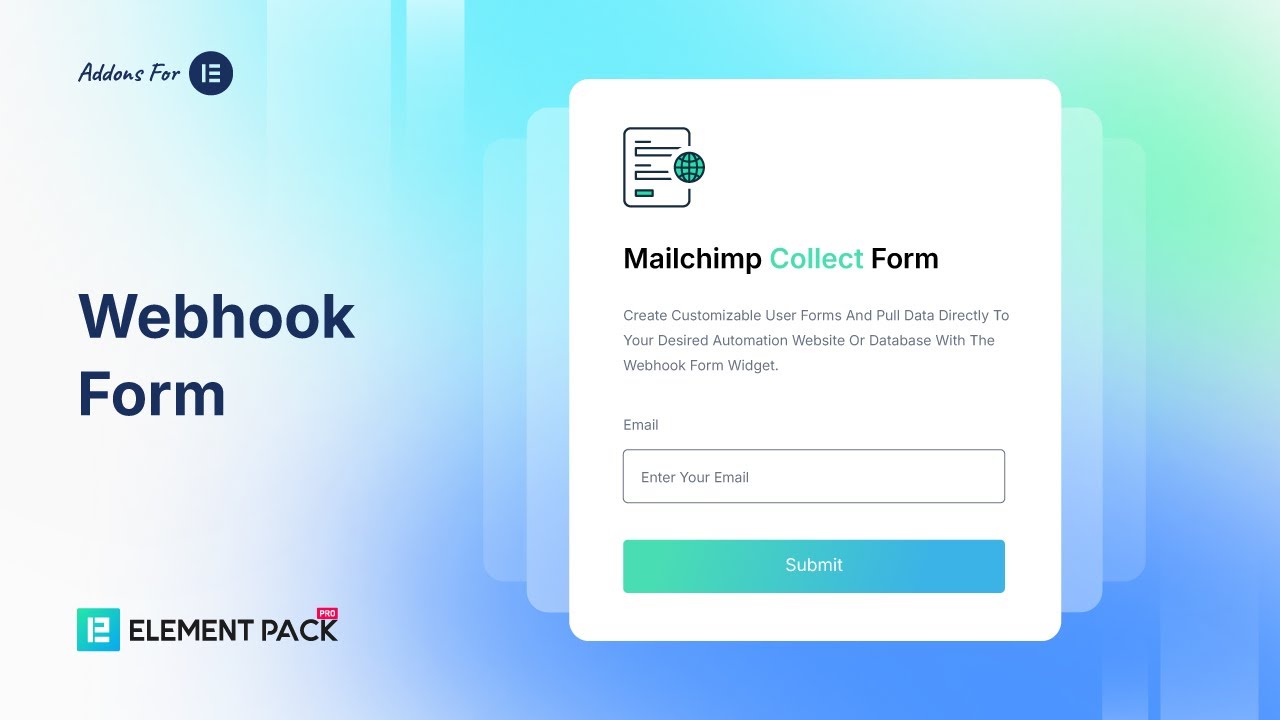 Как создавать динамические формы Webhook в Elementor с помощью Element Pack Pro | WordPress Forms