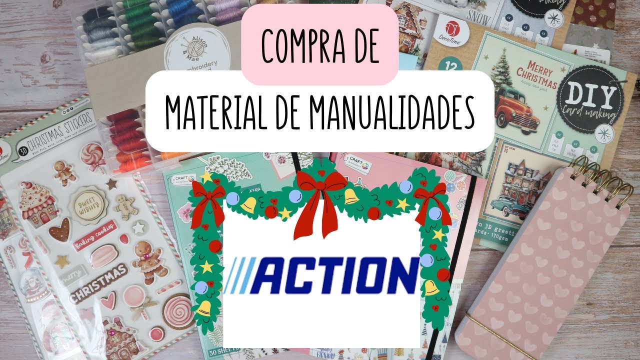 Compra de material de manualidades en Action (edición Navidad)