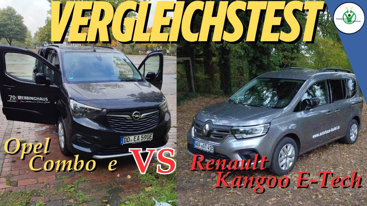 Vergleichstest Opel Combo e gegen Renault Kangoo E-Tech | Zwei Elektrovans zeigen, was sie können!