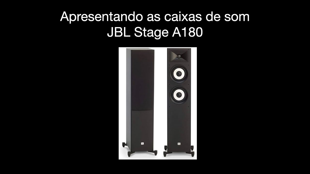 Apresentando as caixas de som JBL Stage A180
