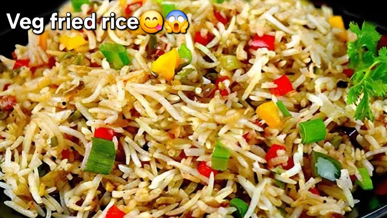 इस तरीके से घर पे बनेंगे बाजार जैसे फ्राइड राइस | Easy Veg Fried Rice Street Style Recipe😋😋