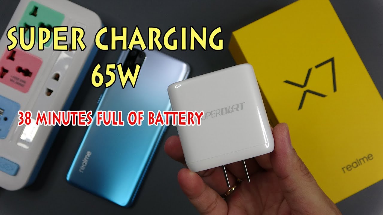 Realme X7 | 65W charging test | 38 minutes full of battery