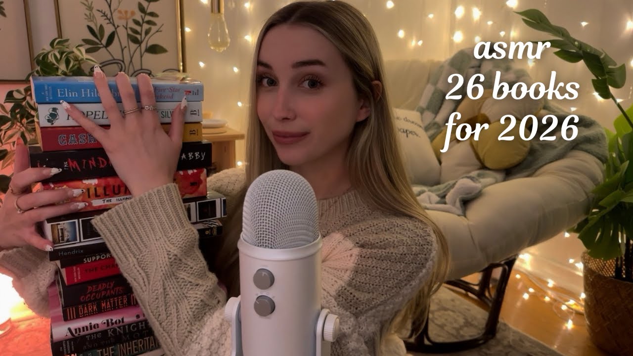 ASMR 26 книг, которые я хочу прочитать в 2026 году (список книг для прочтения, триггеры для чтения)