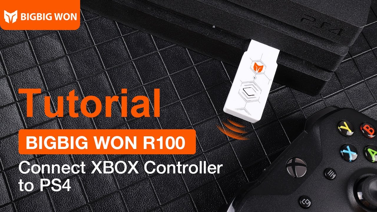 BIGBIG WON R100- Connect your Xbox controller on PS4