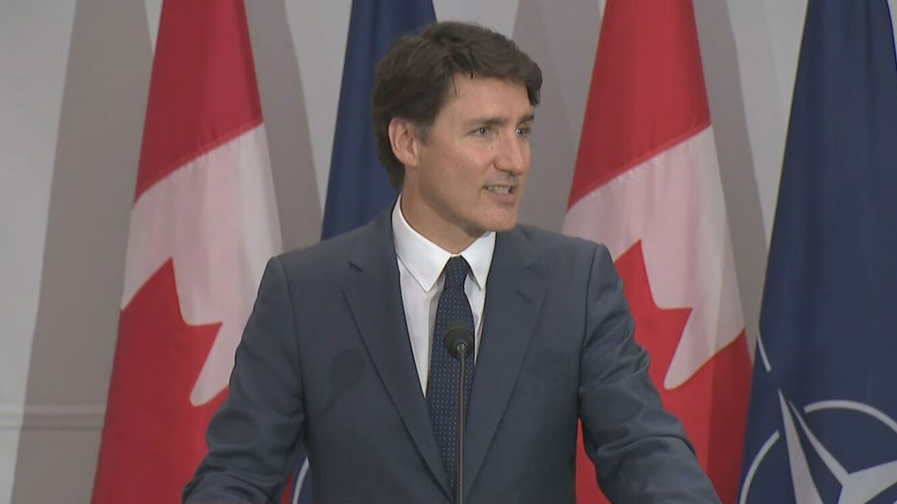 Prime Minister Justin Trudeau delivers climate address at NATO summit | FULL SPEECH