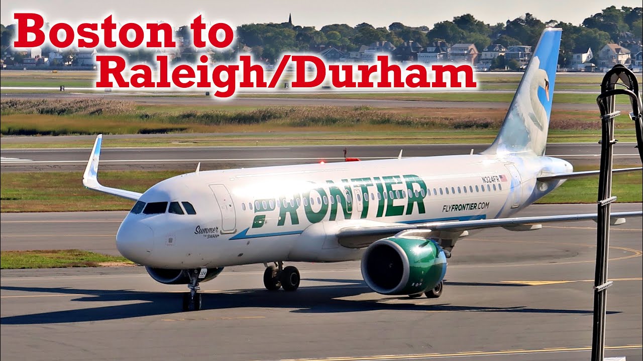 Full Flight: Frontier Airlines A320neo Boston to Raleigh/Durham (BOS-RDU)