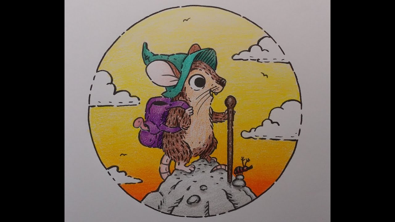 Adult Colouring Book Flip Through & Colour - Matchstick Mouse (A Summer Coloring Book) M O'Brien